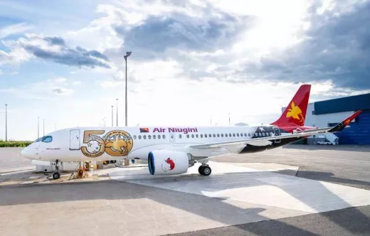 Air Niugini recibe su primer Airbus A220. Foto: Airbus
