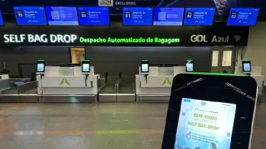 Despacho automatizado de equipajes en el aeropuerto de Brasilia. Foto: Aeropuerto de Brasilia