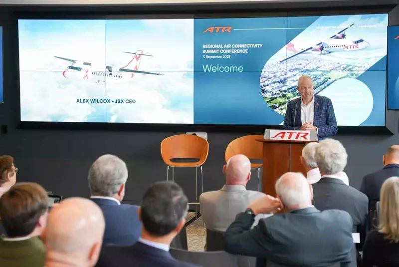 Presentacin de ATR en el Regional Air Connectivity Summit de Washington D.C. Foto: ATR