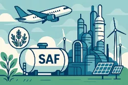 Ilustracin sobre SAF generada con IA.