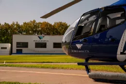Helipuerto de La Cartuja en Sevilla con aeronaves de World Aviation Group. Foto: World Aviation Group
