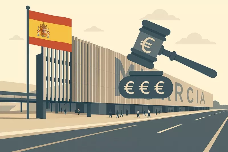 Ilustracin del Aeropuerto de Murcia en Corvera generada con IA.