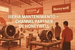 Imagen de Iberia Mantenimiento, Honeywell Aerospace generada con IA.