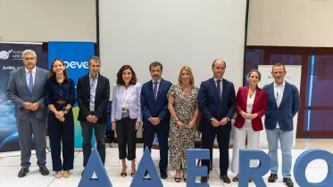Foto de familia la primera edicin de su ciclo de encuentros Flying Green. Foto: Andaluca Aerospace