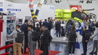 Imagen de los pasillos del evento Inter Airport Europe 2025. Foto: Inter Airport Europe