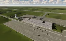 Recreacin del prximo aeropuerto de Caxias do Sul.