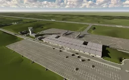 Recreacin del prximo aeropuerto de Caxias do Sul.