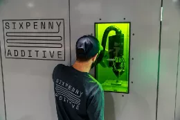 Impresora 3D metlica de Meltio, distribuida por Sixpenny Additive.