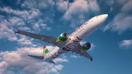 Boeing 737 MAX de Air Senegal en vuelo.