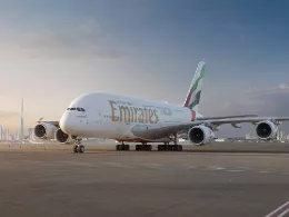 Aeronave A380 que equipa motores Rolls-Royce Trent 900, de Emirates. Foto: Emirates