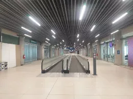 Pasillos mviles de la nueva terminal de pasajeros del aeropuerto internacional de Lima/Jorge Chvez.