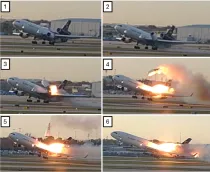 Secuencia del desprendimiento del motor que desencaden el accidente del McDonnell Douglas MD-11F.