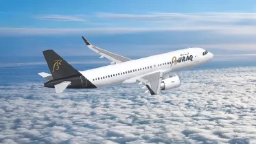 Recreacin digital de una Aeronave A320neo de Buraq Air. Fot: Airbus