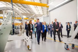 Inauguraci�n de la nueva planta de Pilatus Aircraft Ib�rica SA cerca de Sevilla. Foto: Pilatus