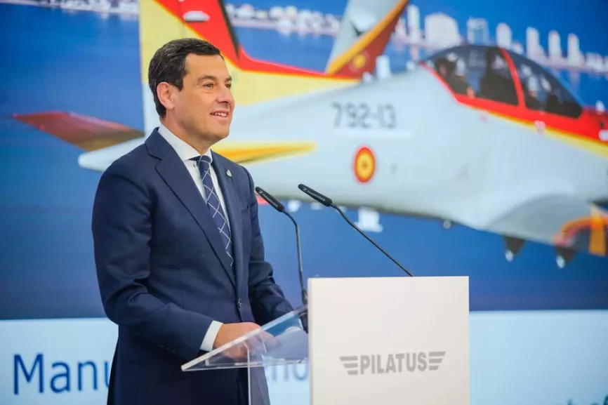 Inauguración de la nueva planta de Pilatus Aircraft Ibérica SA cerca de Sevilla. Foto: Pilatus