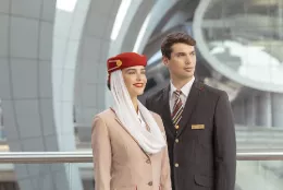 Tripulantes de cabina de avin de Emirates. Foto: Emirates