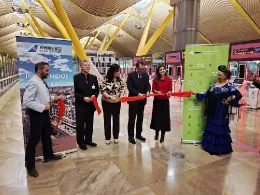 Acto de inauguracin de la ruta Madrid-Barajas, Guangzhou que cont con la participacin de altos directivos de China Southern y representantes de Aena en Barajas. Foto: Aena