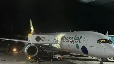 Avin de Iberojet en pista. 