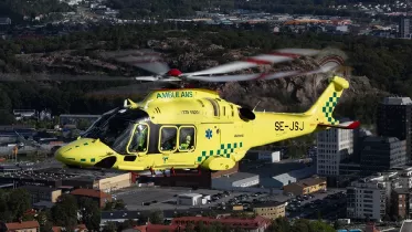 Helic�ptero Leonardo AW169 de Avincis para misiones HEMS. Foto: Avincis