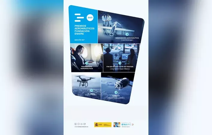 Cartel promocional de los Premios Aeronáuticos de la Fundación Enaire. Cartel promocional de los Premios Aeronáuticos de la Fundación Enaire.