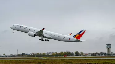 A350-1000 de Philippine Airlines en vuelo. Foto: Airbus