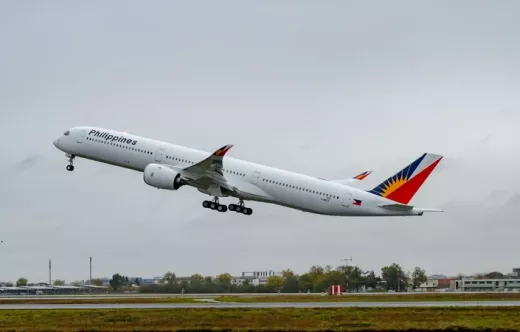 A350-1000 de Philippine Airlines en vuelo. Foto: Airbus