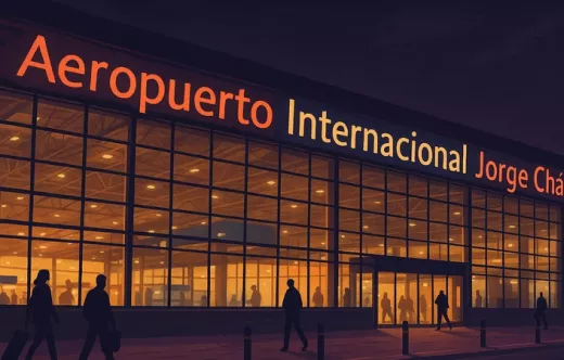 Imagen generada con IA del aeropuerto Aeropuerto Internacional Jorge Ch�vez. 