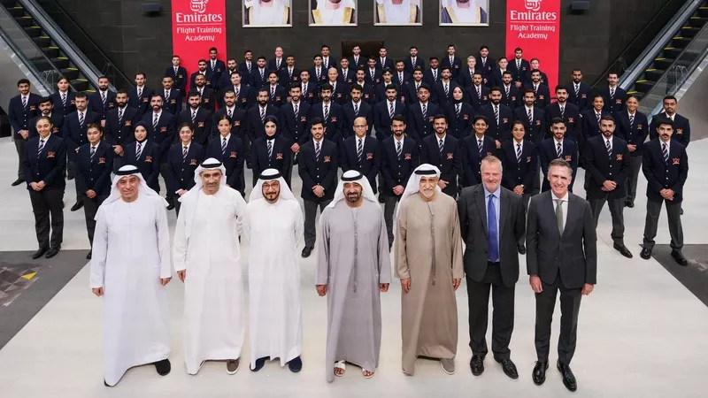 La Academia de Formaci�n de Pilotos de Emirates da la bienvenida a sus nuevos 77 pilotos. Foto: Emirates