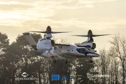 Tiltrotor civil NGCTR de Leonardo durante su primer vuelo. Foto: Leonardo
