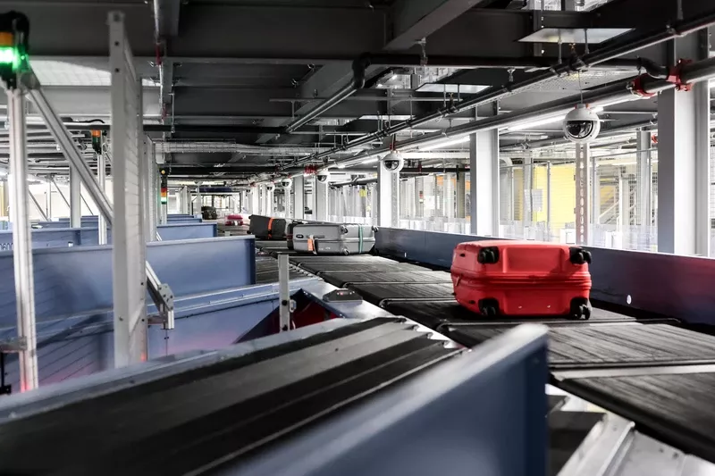 Sistemas de manejo de equipaje de Leonardo. Foto: Leonardo