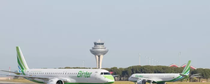 Aviones de Binter en pista. Foto: Binter