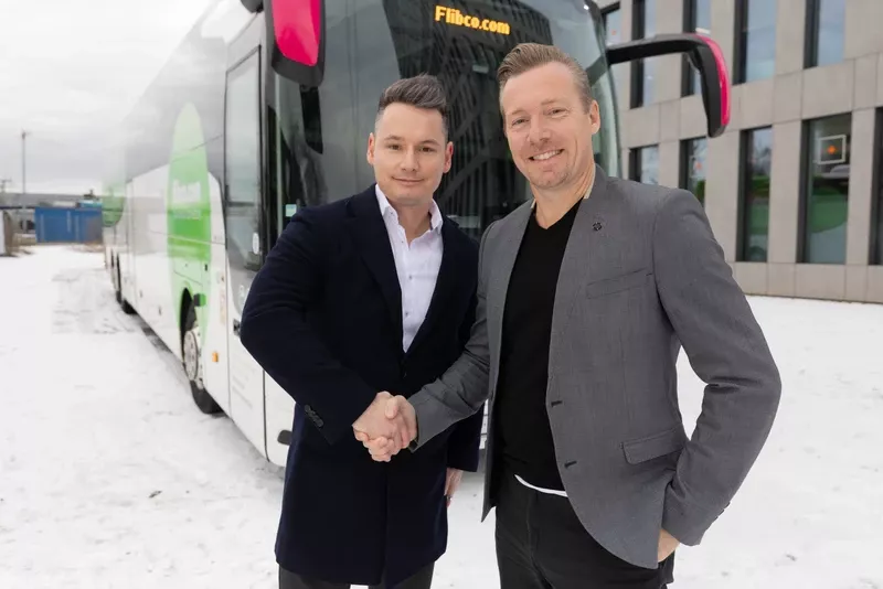 Tobias Stüber, consejero delegado de Flibco (izquierda) and André Schwämmlein, consejero delegado de Flix (derecha). Foto: Robert Gongoll Tobias Stüber, consejero delegado de Flibco (izquierda) and André Schwämmlein, consejero delegado de Flix (derecha). Foto: Robert Gongoll