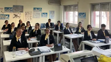 Foto de archivo de candidatos en pruebas de selecci�n de candidatos a tripulantes de cabina de pasajeros en Advenita. Foto: Adventia