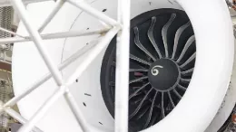 Motor LEAP. Foto de archivo.