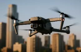 Dron en el aire. Foto: Andalucía Aerospace
