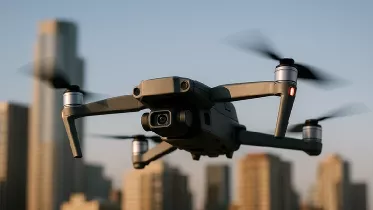 Dron en el aire. Foto: Andaluc�a Aerospace