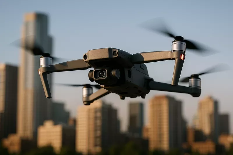 Dron en el aire. Foto: Andalucía Aerospace Dron en el aire. Foto: Andalucía Aerospace