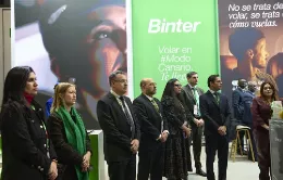 Acto celebrado en el estand de Binter en Fitur. Foto: Binter