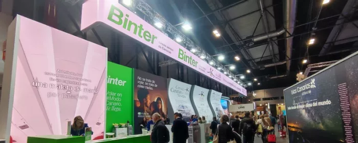 Estand de Binter en Fitur 2026. Foto: Diego G�mez
