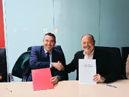 Imagen tras el acuerdo para impulsar el turismo de a Lanzarote en Estados Unidos. Foto: Iberia