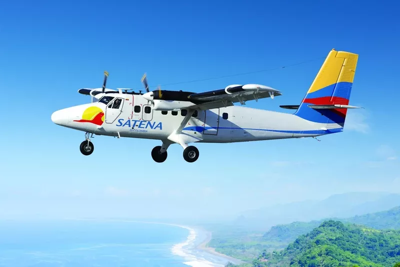 Aeronave De Havilland DHC-6 “Twin Otter” de SATENA. Aeronave De Havilland DHC-6 “Twin Otter” de SATENA.