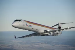 Avi�n de Air Nostrum en vuelo. Foto: Air Nostrum