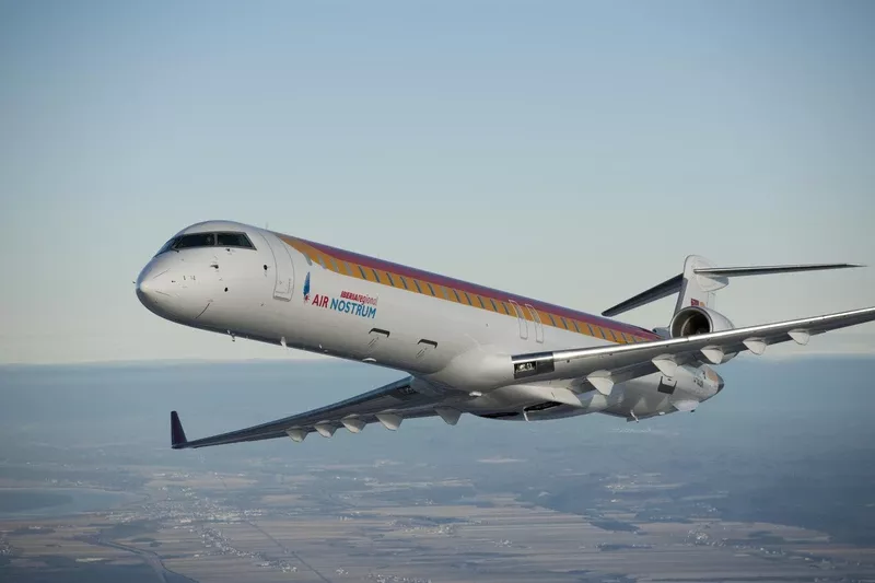 Avión de Air Nostrum en vuelo. Foto: Air Nostrum Avión de Air Nostrum en vuelo. Foto: Air Nostrum