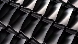 �labes de un motor de GE Aerospace. Foto: GE Aerospace