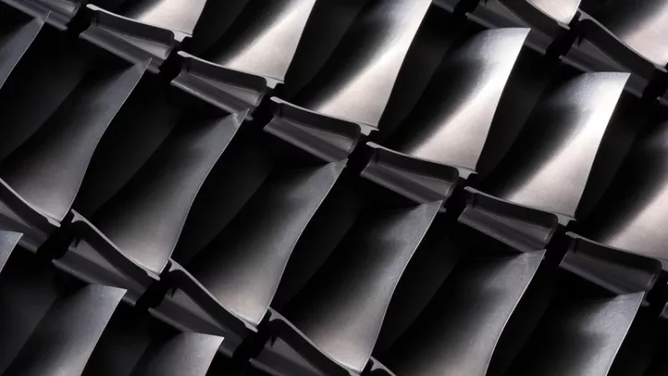 �labes de un motor de GE Aerospace. Foto: GE Aerospace