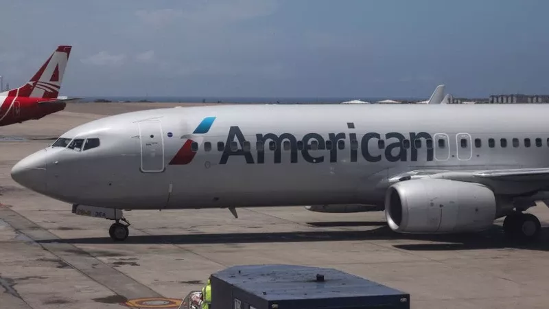 Boeing 737 de American Airlines. Boeing 737 de American Airlines.