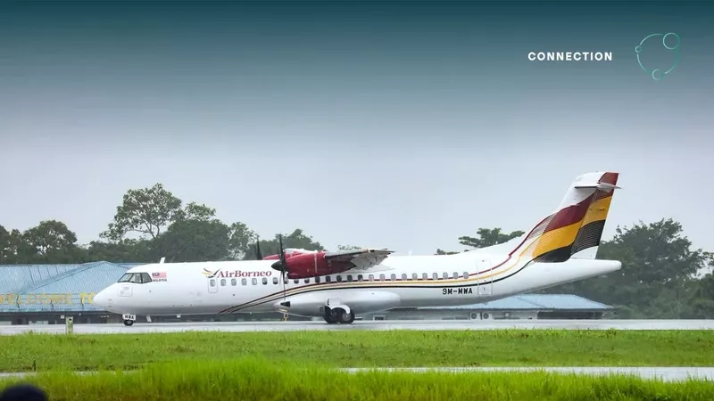 Aeronave ATR de AirBorneo. Foto: ATR