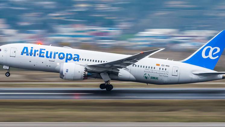 Avi�n Boeing 787-8 Dreamliner usado por Air Europa para sus vuelos de larga duraci�n. (Foto: Air Europa)