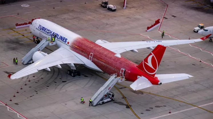 Turkish Airlines estrena su avi�n 500 dedicado a sus empleados. Foto: Turkis Airlines