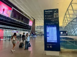 Tecnolog�a Navilens de accesibilidad en el Aeropuerto de Carrasco.